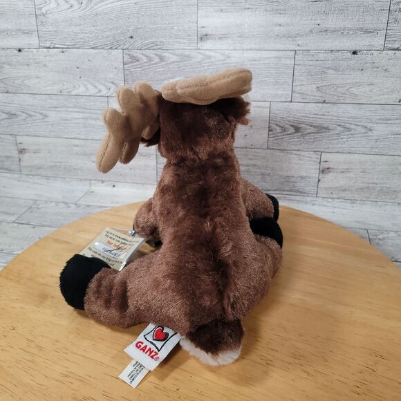Ganz Webkinz Reindeer 9" Plush Stuffed Animal Retired Hang Tag Brown - Picture 4 of 12